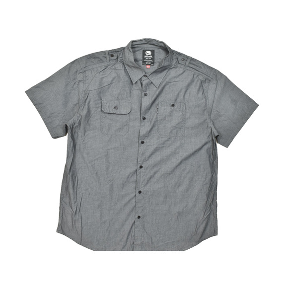 Ecko Unltd. Men's Gray Short Sleeve Button Down Shirt Short Sleeve Size 2XL - Picture 1 of 8